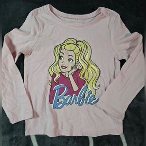 Girls Pink Barbie Long Sleeve